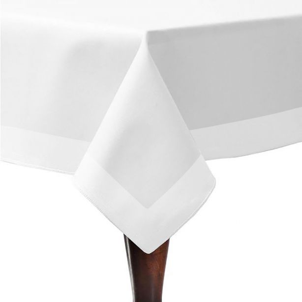 Border Frame Poly Cotton Table Cloth