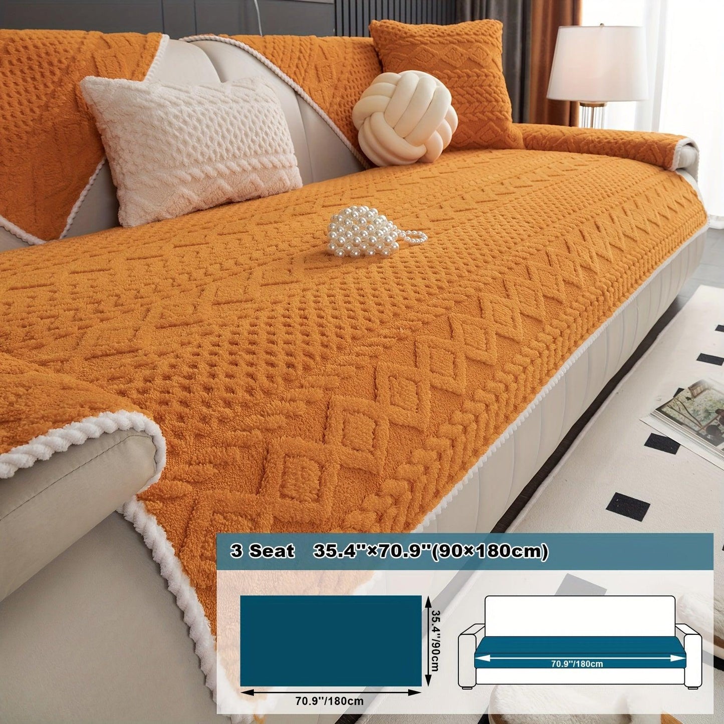 Pet-Friendly Couch Cover for Dogs, Non-Slip & Breathable