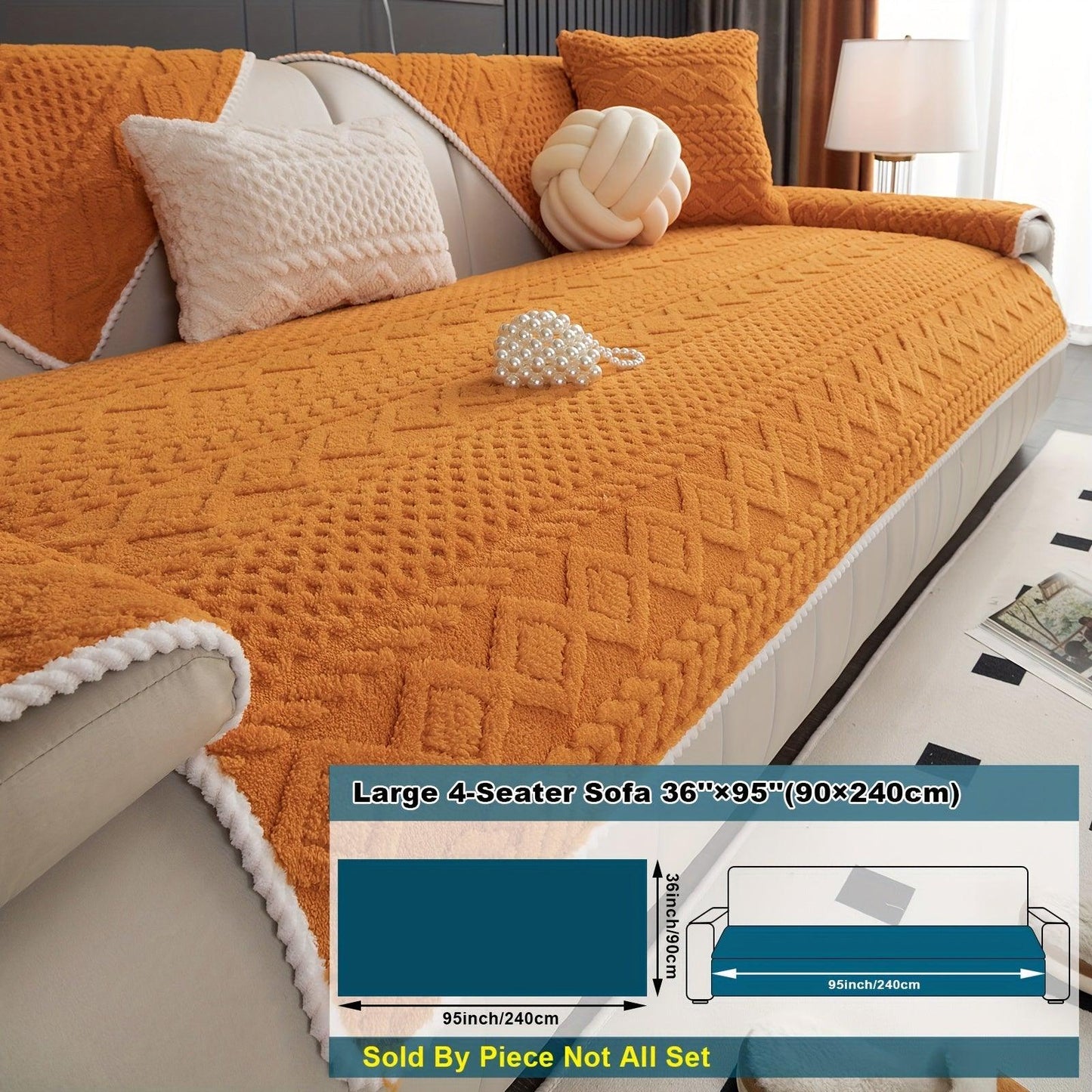 Pet-Friendly Couch Cover for Dogs, Non-Slip & Breathable