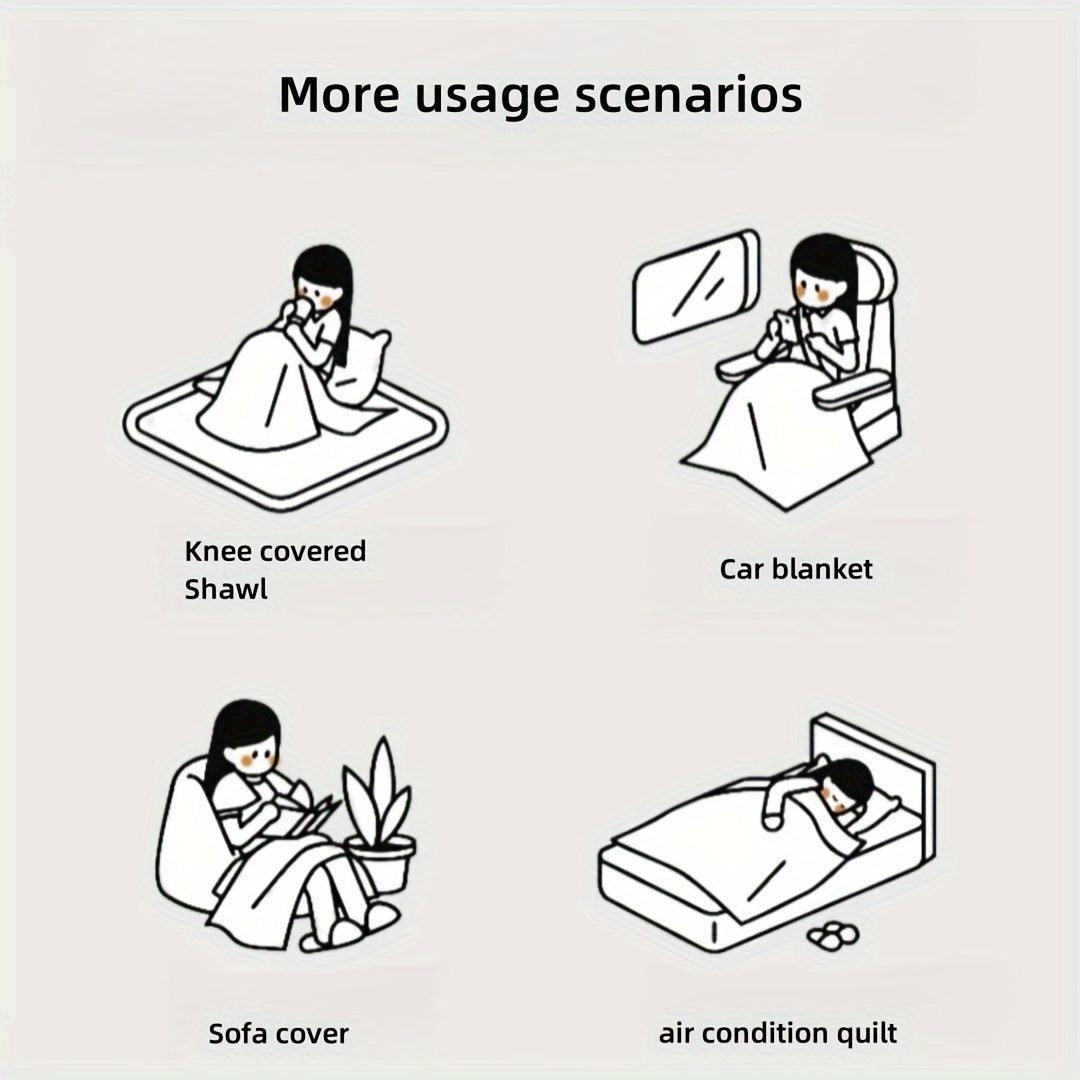 Soft & Cozy Chenille Reversible Sofa Cover - Black and White Couch