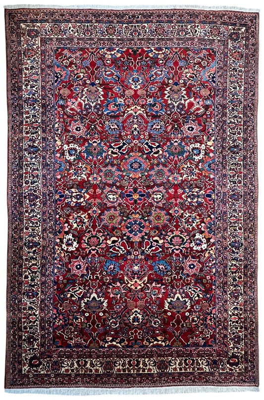 Antique Persian Bakhtiari Rug – Timeless Masterpiece 8'6" x 13'2"