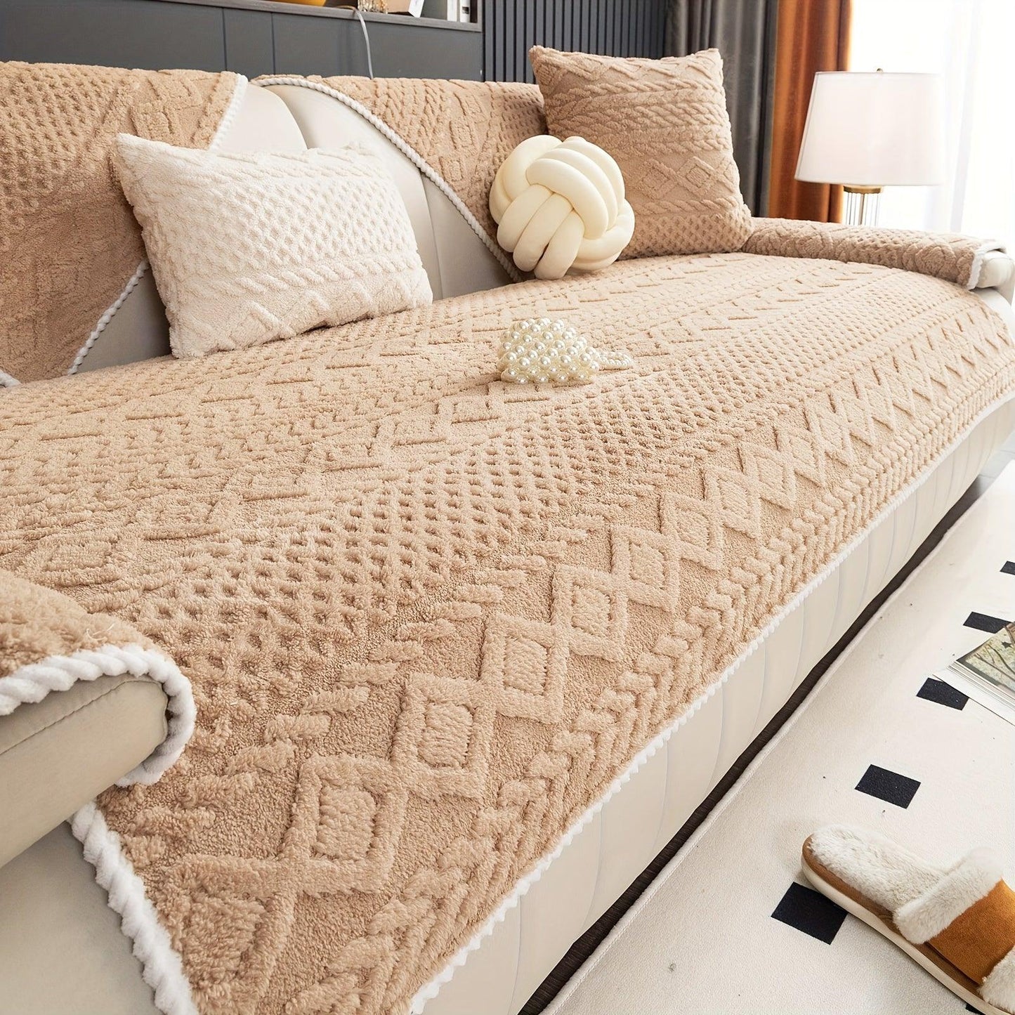 Pet-Friendly Couch Cover for Dogs, Non-Slip & Breathable