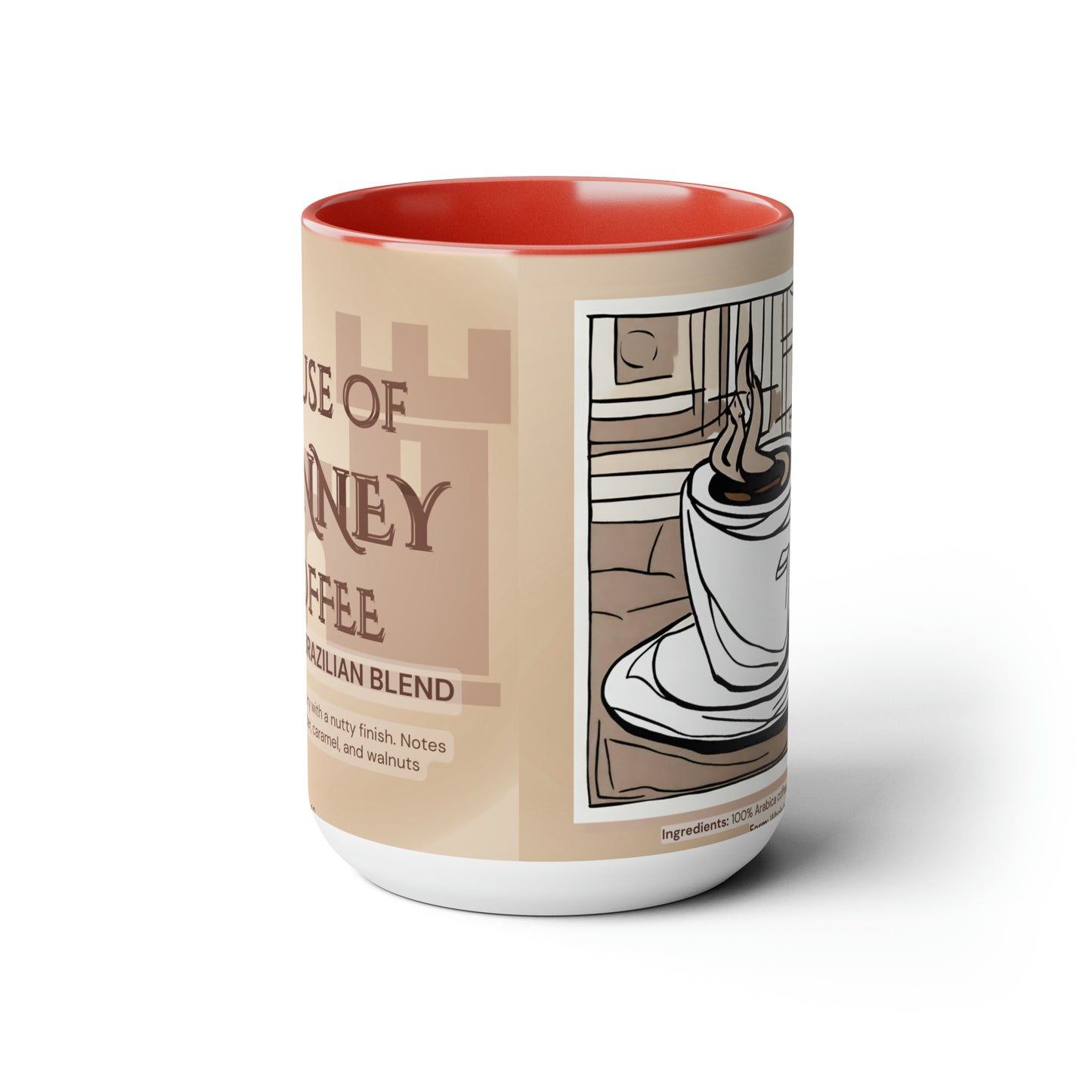 House Of Bonney Coffee Mugs, 15oz