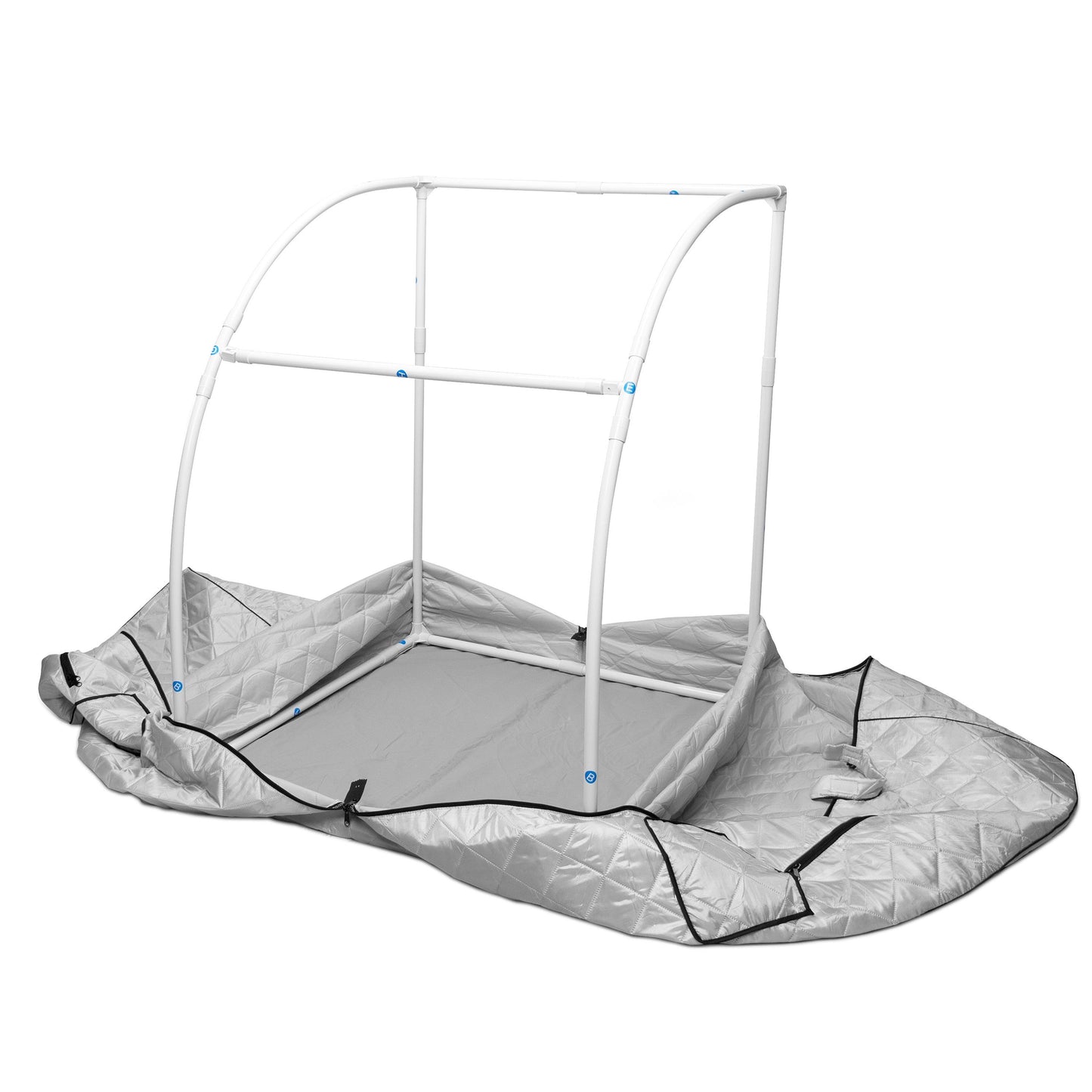 Oversized Portable Steam Sauna for Weight Loss, Detox & Relaxation at Home, Chair Included - Silver