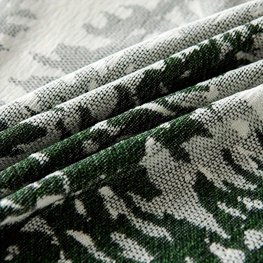 Large Sofa Cover with Contemporary Forest Design for Living Room