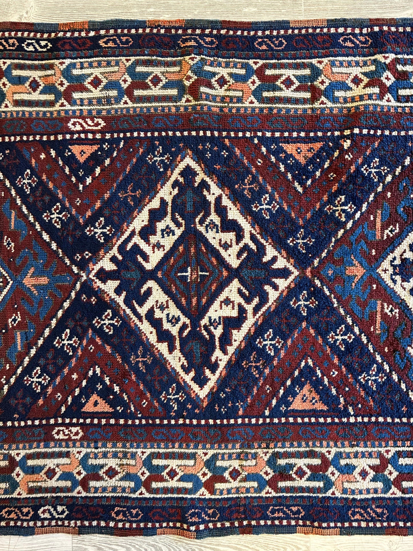 1920’s Antique Kurdish 4X3 Rug