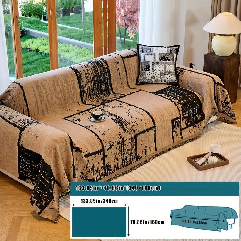 Luxury Pet Cover for Leather Sofa, Non-Slip & Machine Washable