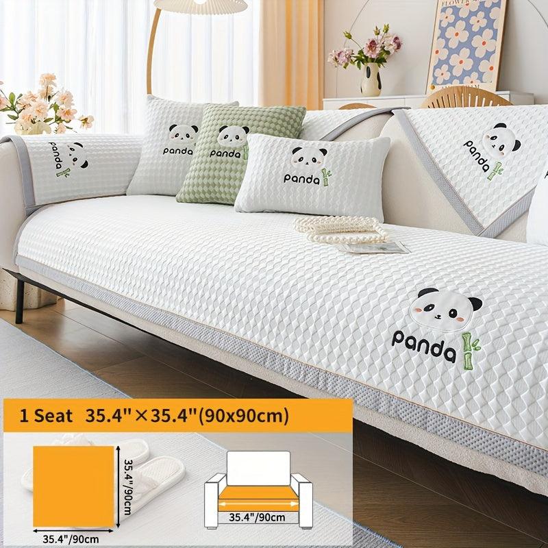 Waterproof Couch Cover, Non-Slip Panda Pattern Sofa Cover