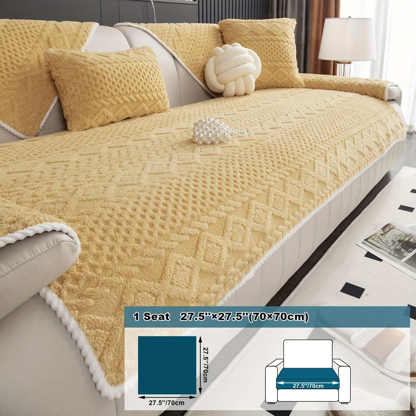 Pet-Friendly Couch Cover for Dogs, Non-Slip & Breathable