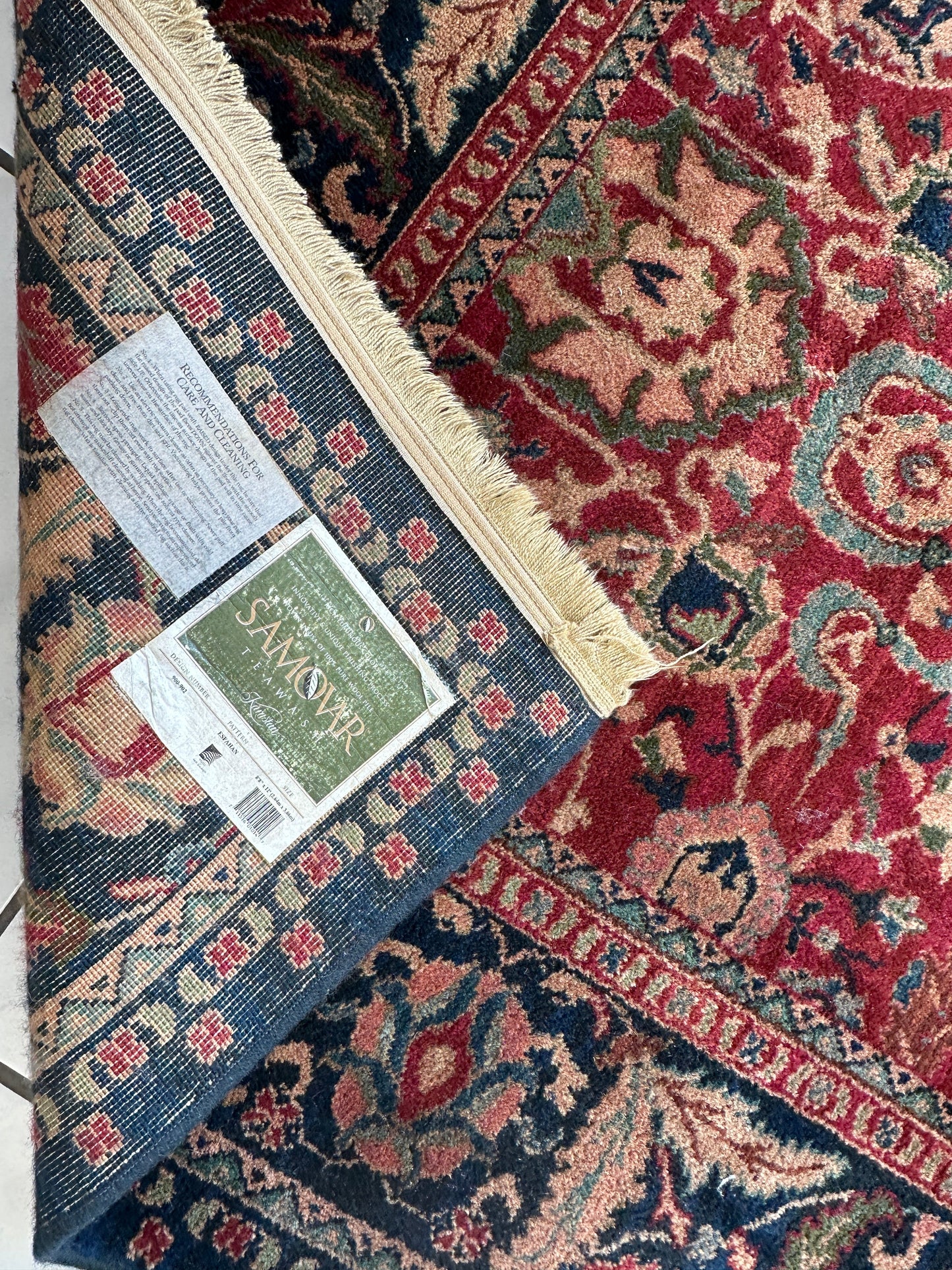 Karastan Samovar Teawash Wool Rug – 8’8” x 12’ – Vintage Elegance, Excellent Condition