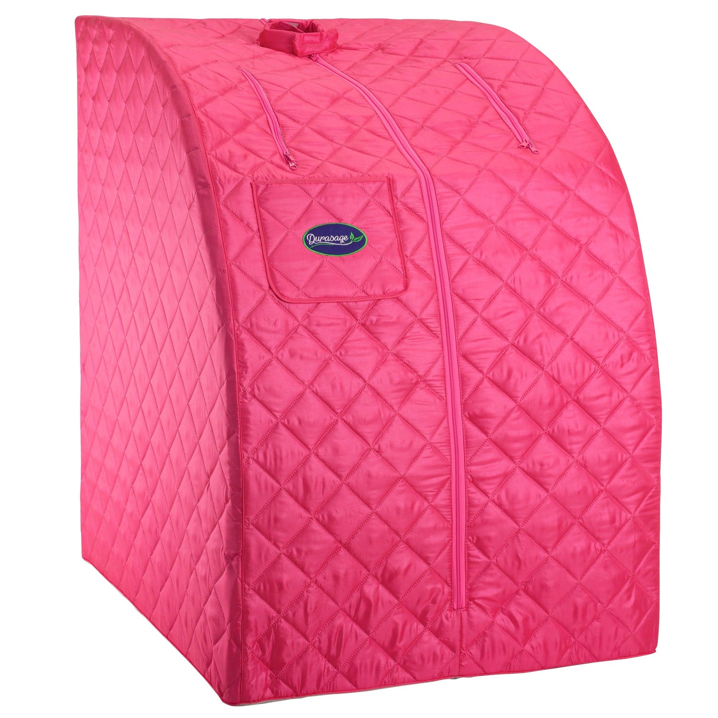 Durasage Lightweight Portable Personal Steam Sauna Spa for Relaxation at Home, 60 Minute Timer, 800 Watt Steam Generator, Chair Included - Fuchsia
