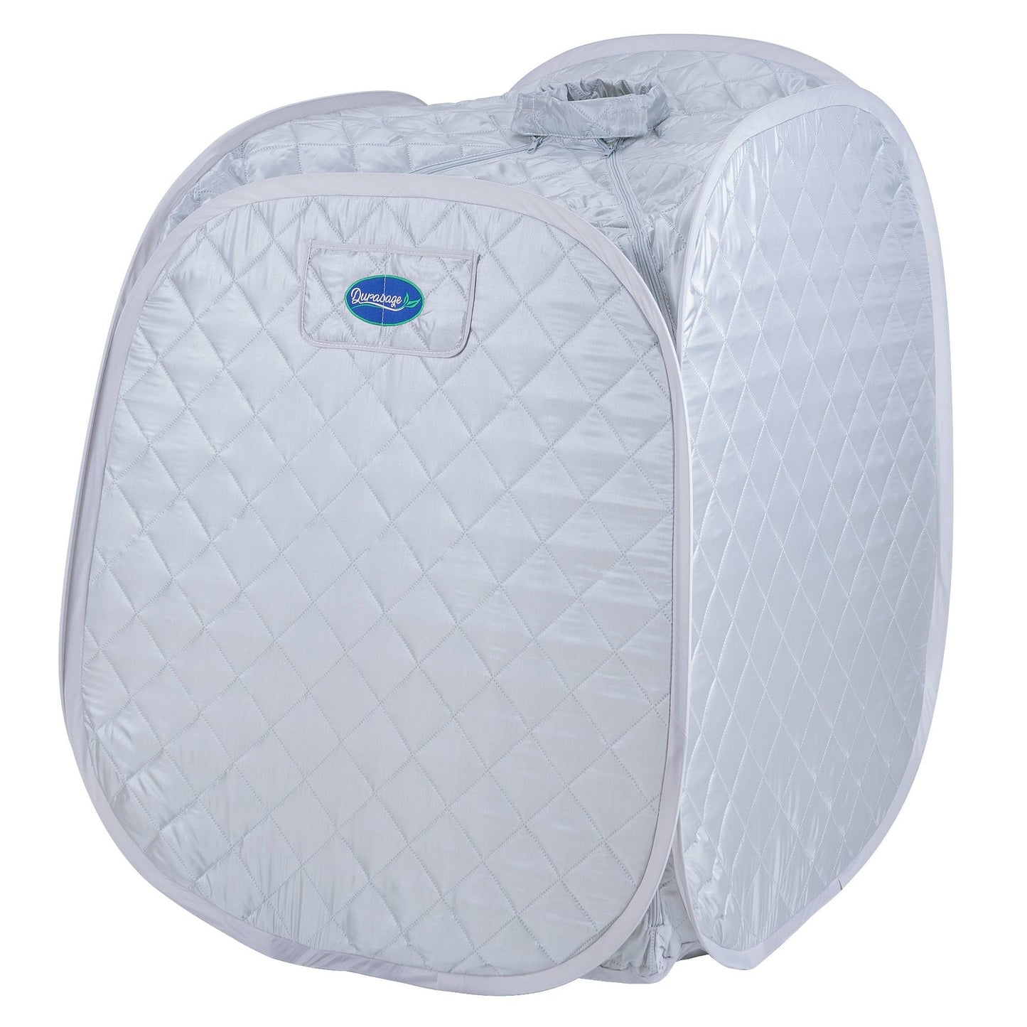 Personal Foldable Steam Sauna for Weight Loss, Detox, Relaxation at Home, 60 Minute Timer, 800 Watt Steam Generator, Chair Included (Silver)