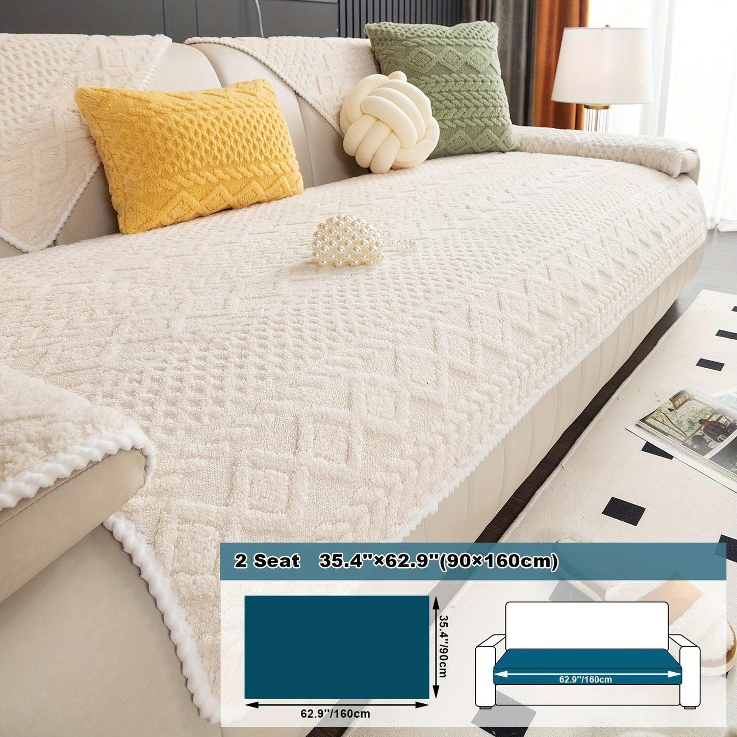 Pet-Friendly Couch Cover for Dogs, Non-Slip & Breathable