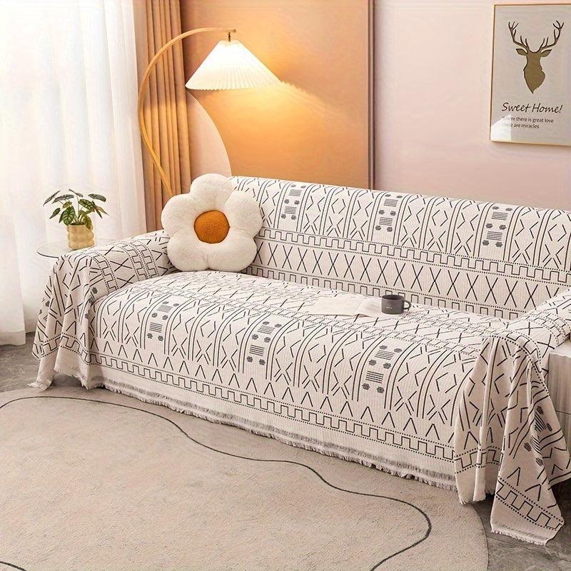 Vintage Slipcovers Couch | Plush Sofa Throw Cover for All Seasons