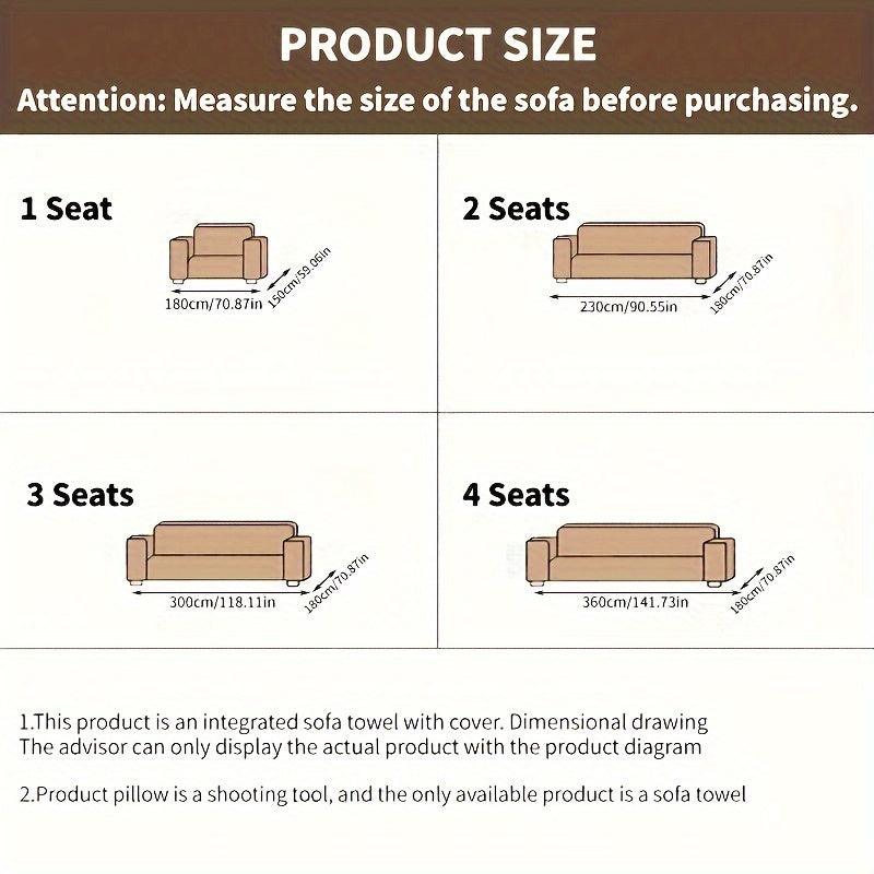 Vintage Slipcovers Couch | Plush Sofa Throw Cover for All Seasons