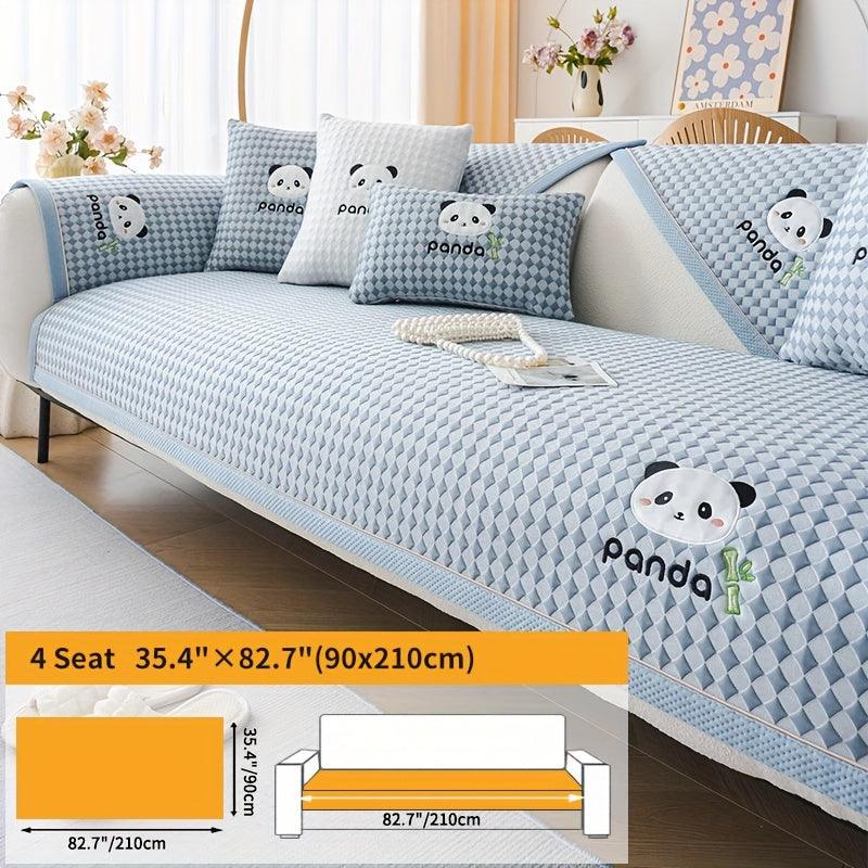 Waterproof Couch Cover, Non-Slip Panda Pattern Sofa Cover