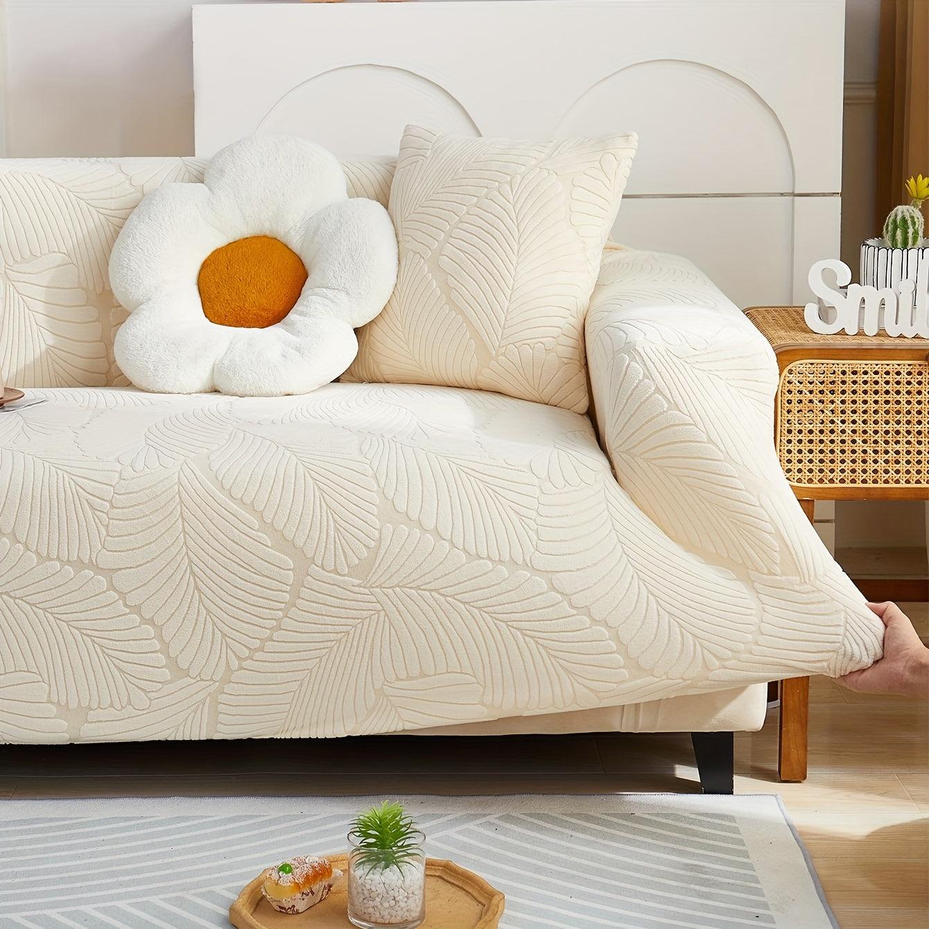 Premium Stretch Gray Couch Cover | Durable, Non-Slip & Versatile