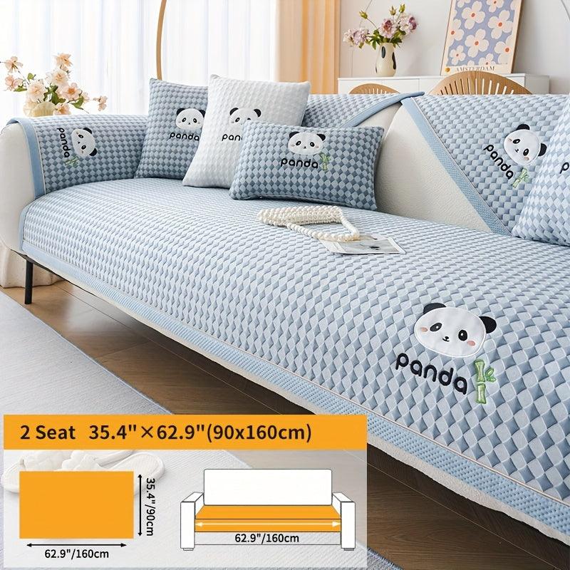 Waterproof Couch Cover, Non-Slip Panda Pattern Sofa Cover