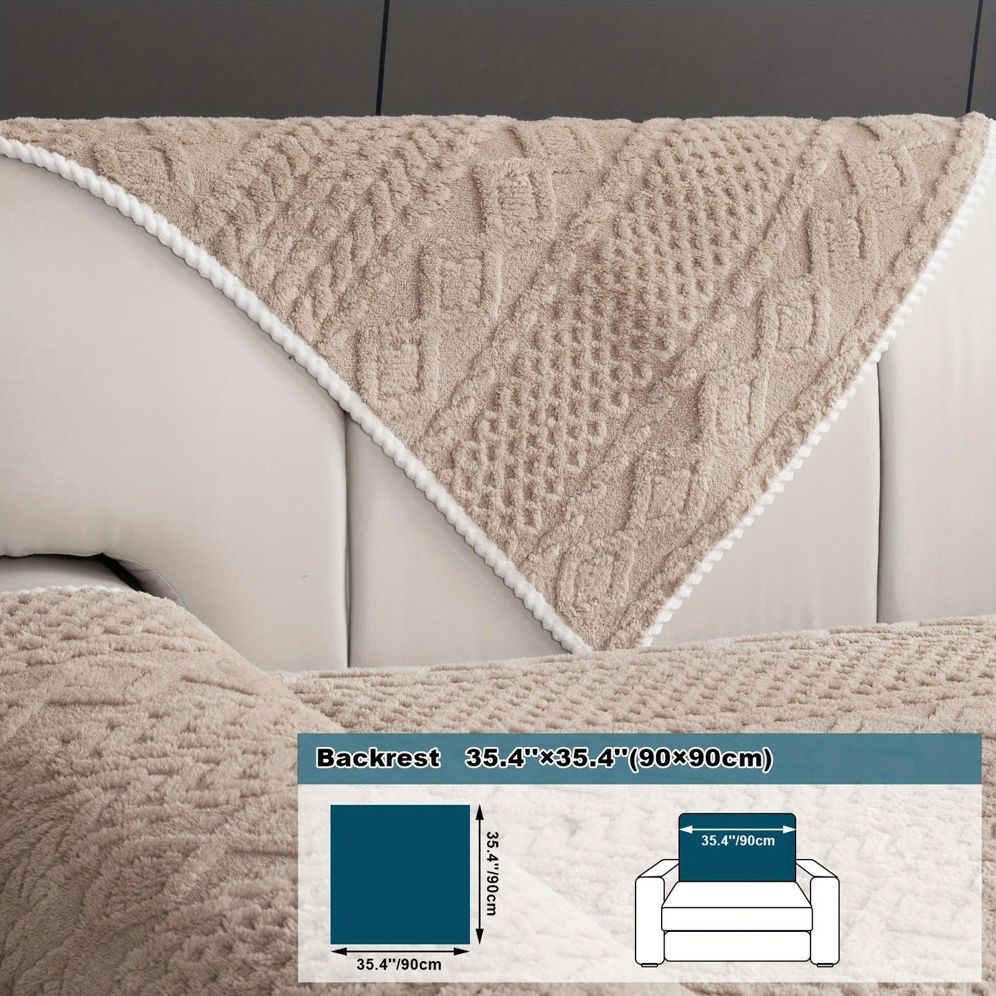 Pet-Friendly Couch Cover for Dogs, Non-Slip & Breathable