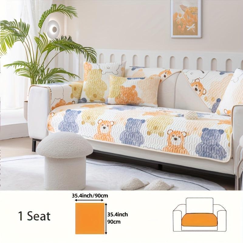 Bohemian Chic Ice Silk Sofa Cover | Extra Large Pet-Friendly Slipcover