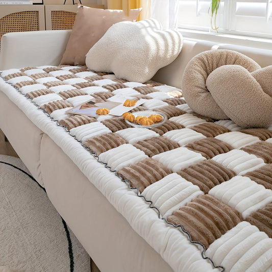 Modular Sofa Cover – Nordic Style Winter Plush Slipcover
