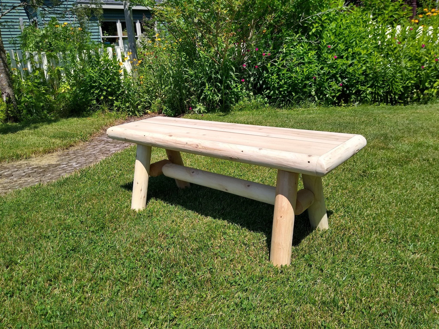 Outdoor Farmhouse Entryway Bench