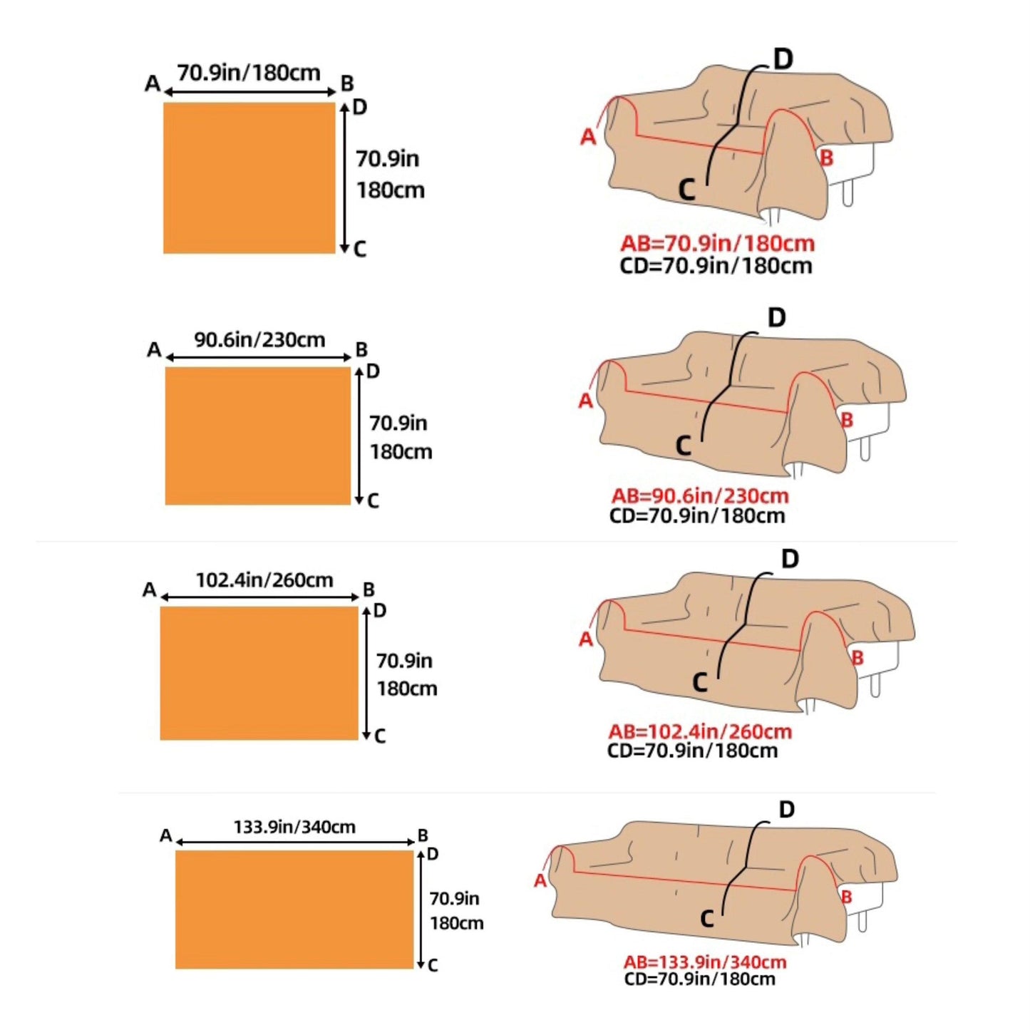 Ice Silk Extra Large Sofa Cover| Fully Protection & Cool Experience