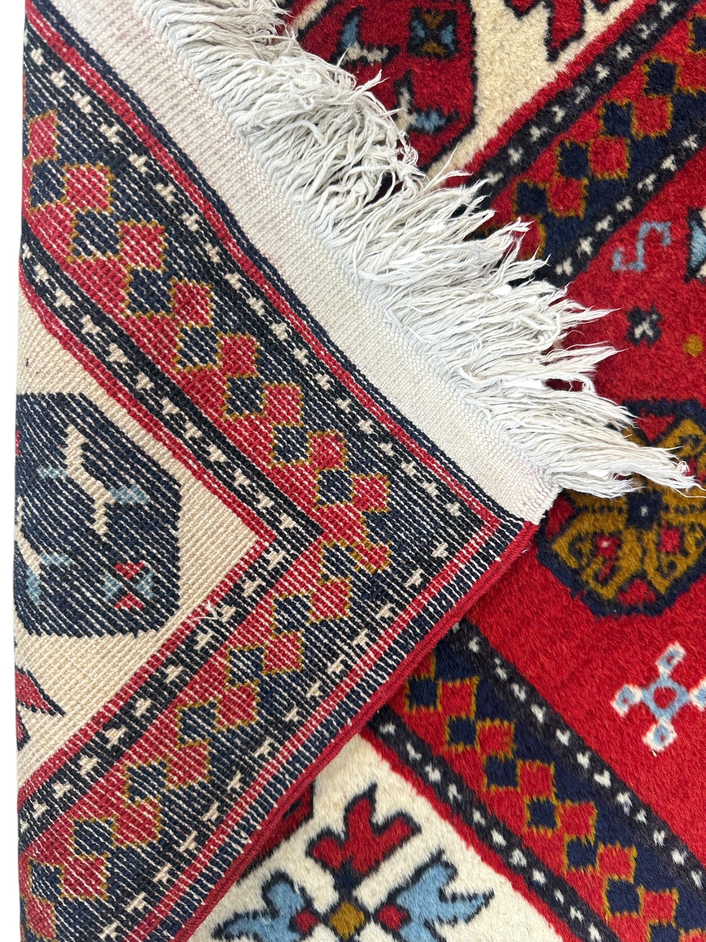 Armenian Yerevan Wool Rug – 4’6” x 6’11” – Hand-Knotted Geometric Design