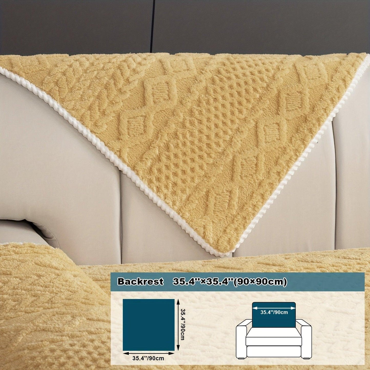 Pet-Friendly Couch Cover for Dogs, Non-Slip & Breathable