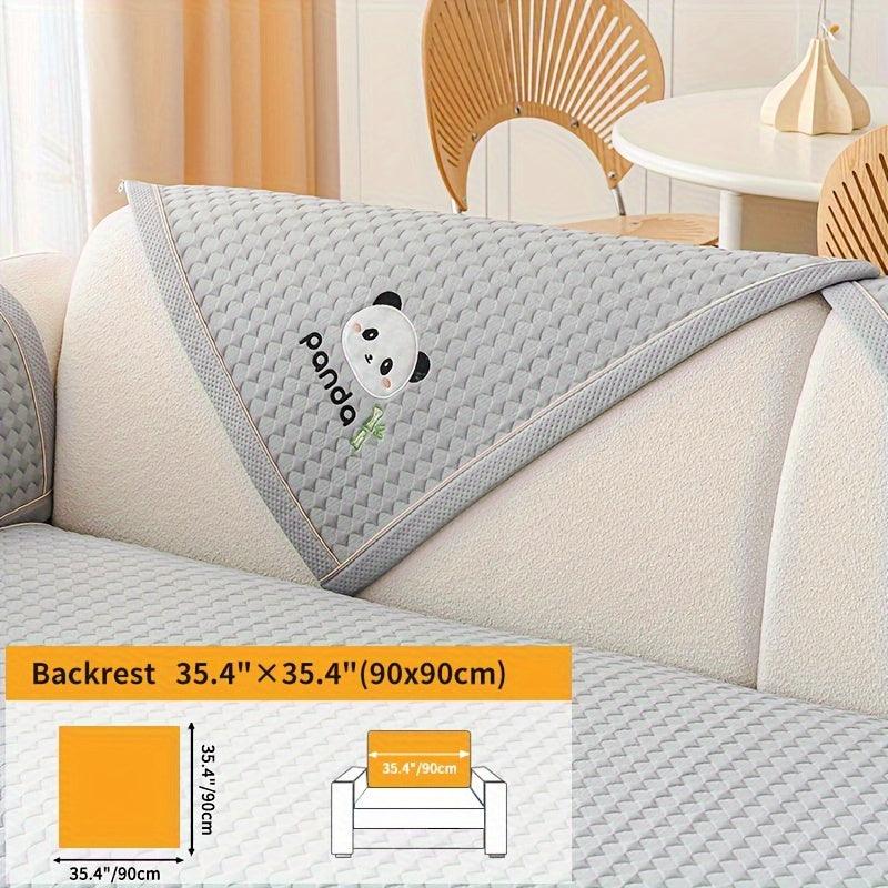 Waterproof Couch Cover, Non-Slip Panda Pattern Sofa Cover