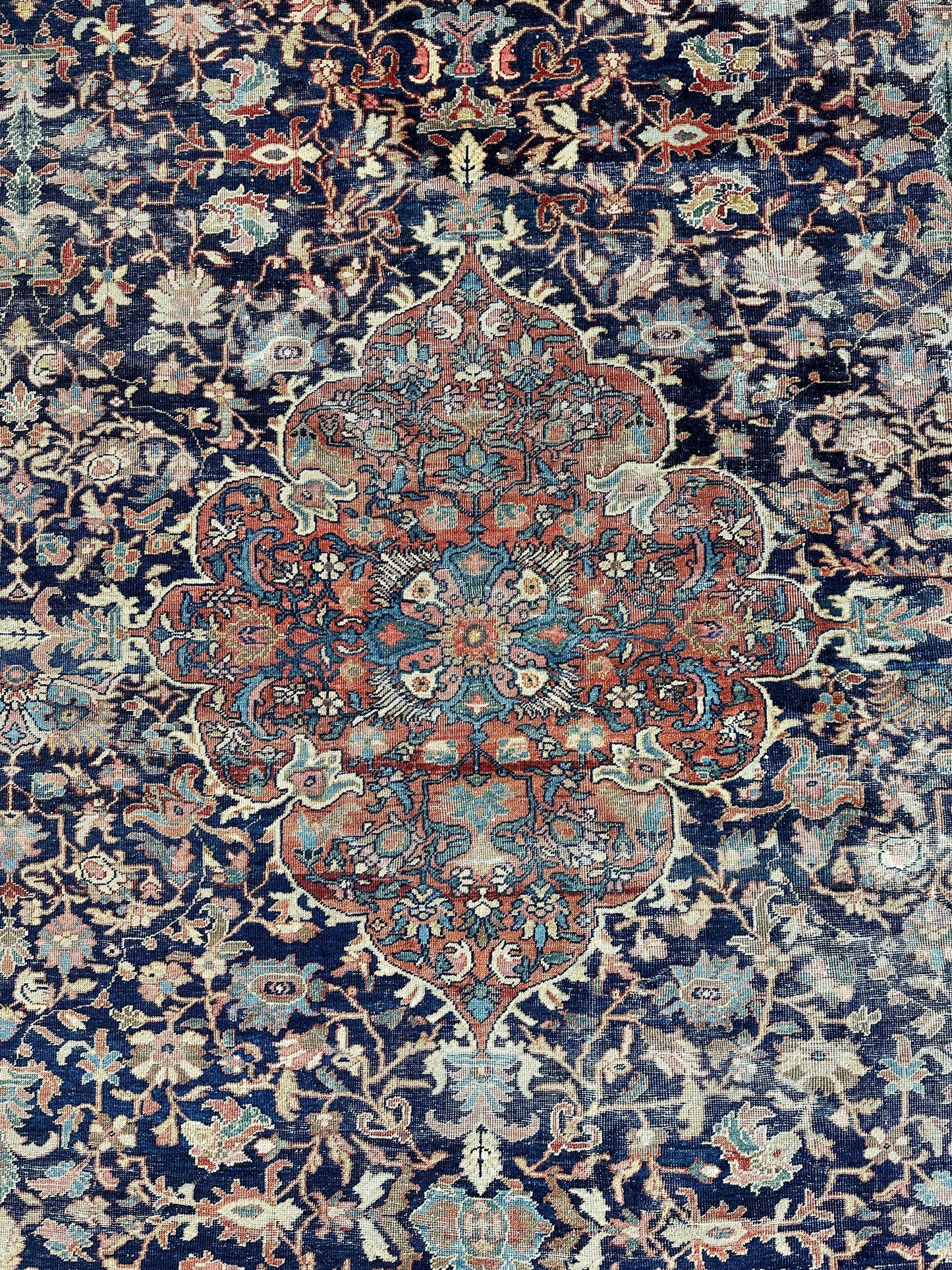 Antique Persian Mahal Rug 8’3”x12’ - Circa 1900 Treasure