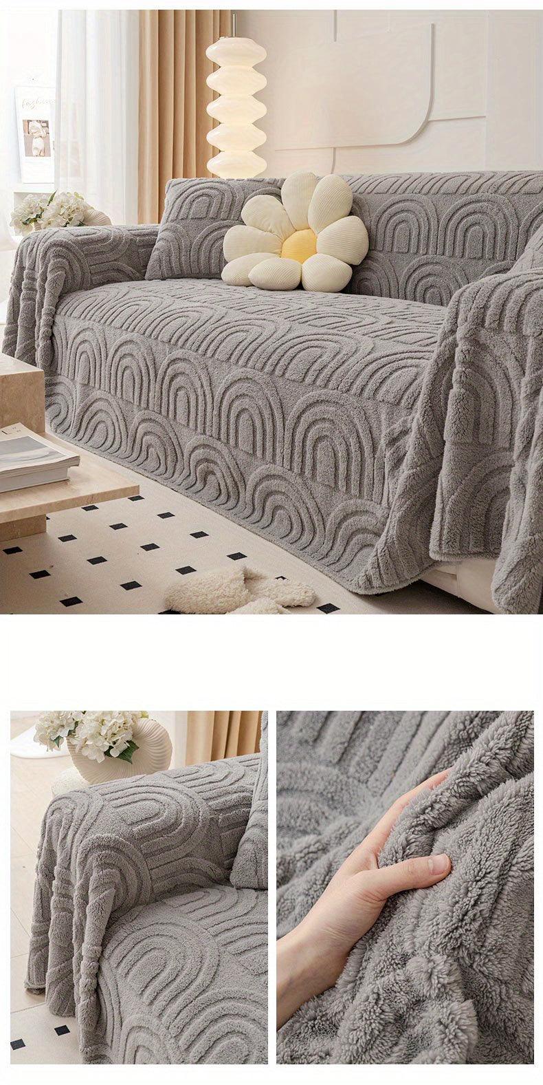 Luxurious Four Seasons Jacquard Slipcover | Waterproof Cover for Couch