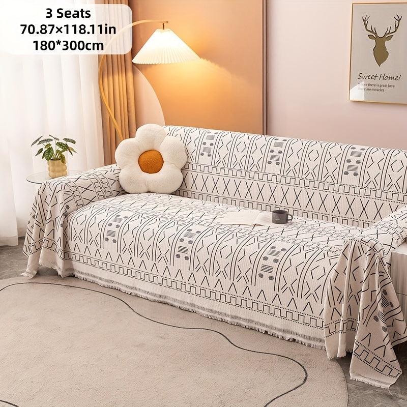 Vintage Slipcovers Couch | Plush Sofa Throw Cover for All Seasons