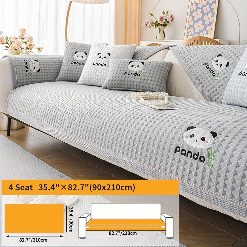 Waterproof Couch Cover, Non-Slip Panda Pattern Sofa Cover