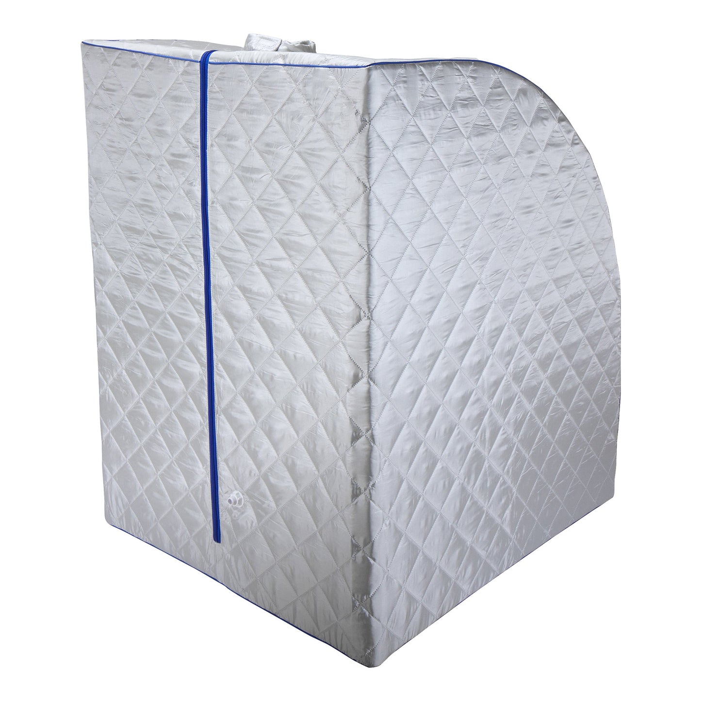 Durasage Lightweight Portable Personal Steam Sauna Spa for Relaxation at Home, 60 Minute Timer, 800 Watt Steam Generator, Chair Included - Blue Trim