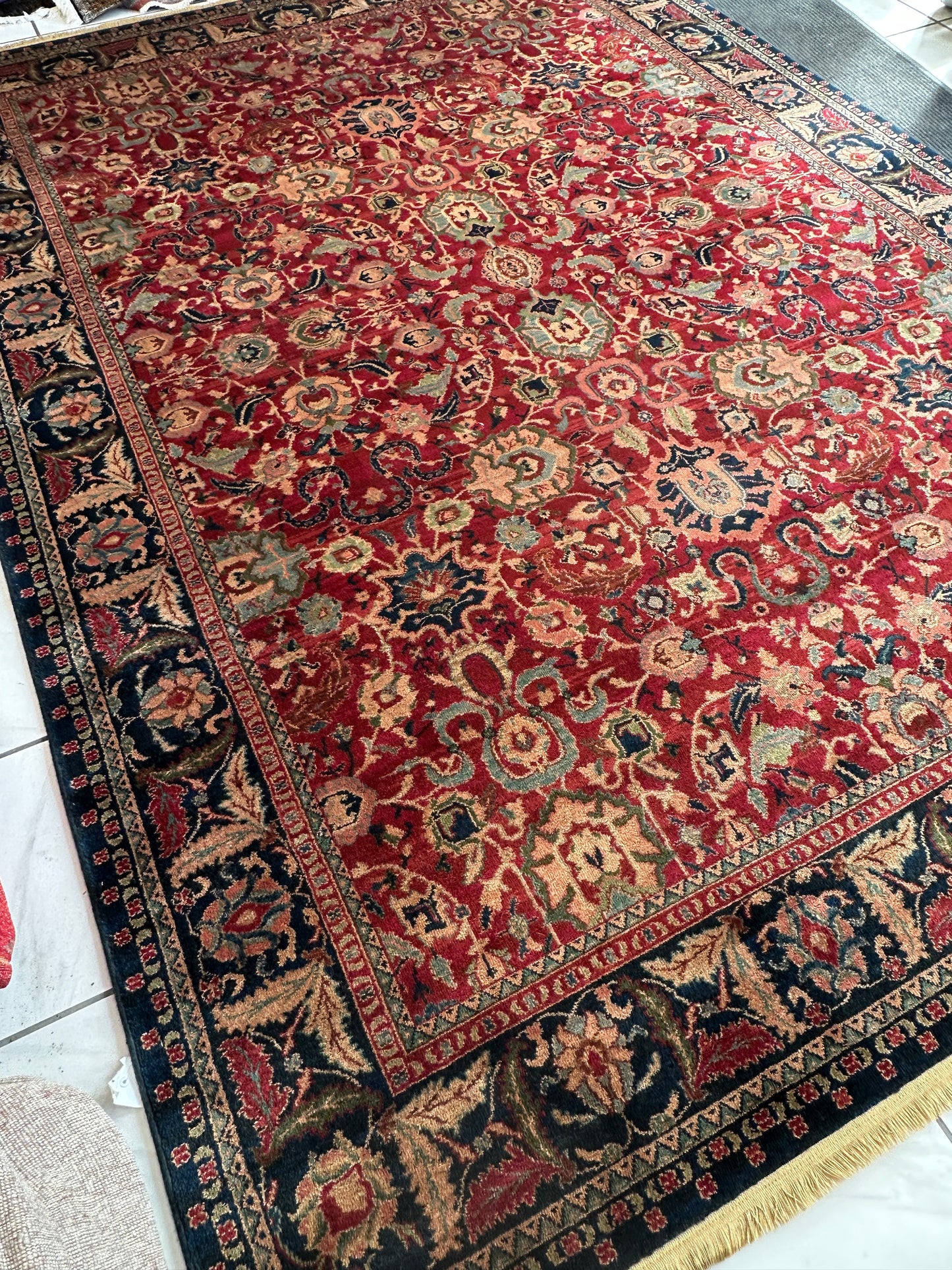 Karastan Samovar Teawash Wool Rug – 8’8” x 12’ – Vintage Elegance, Excellent Condition