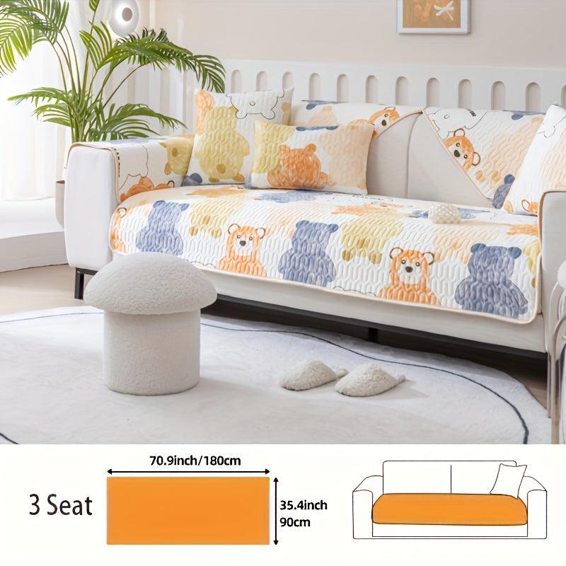 Bohemian Chic Ice Silk Sofa Cover | Extra Large Pet-Friendly Slipcover