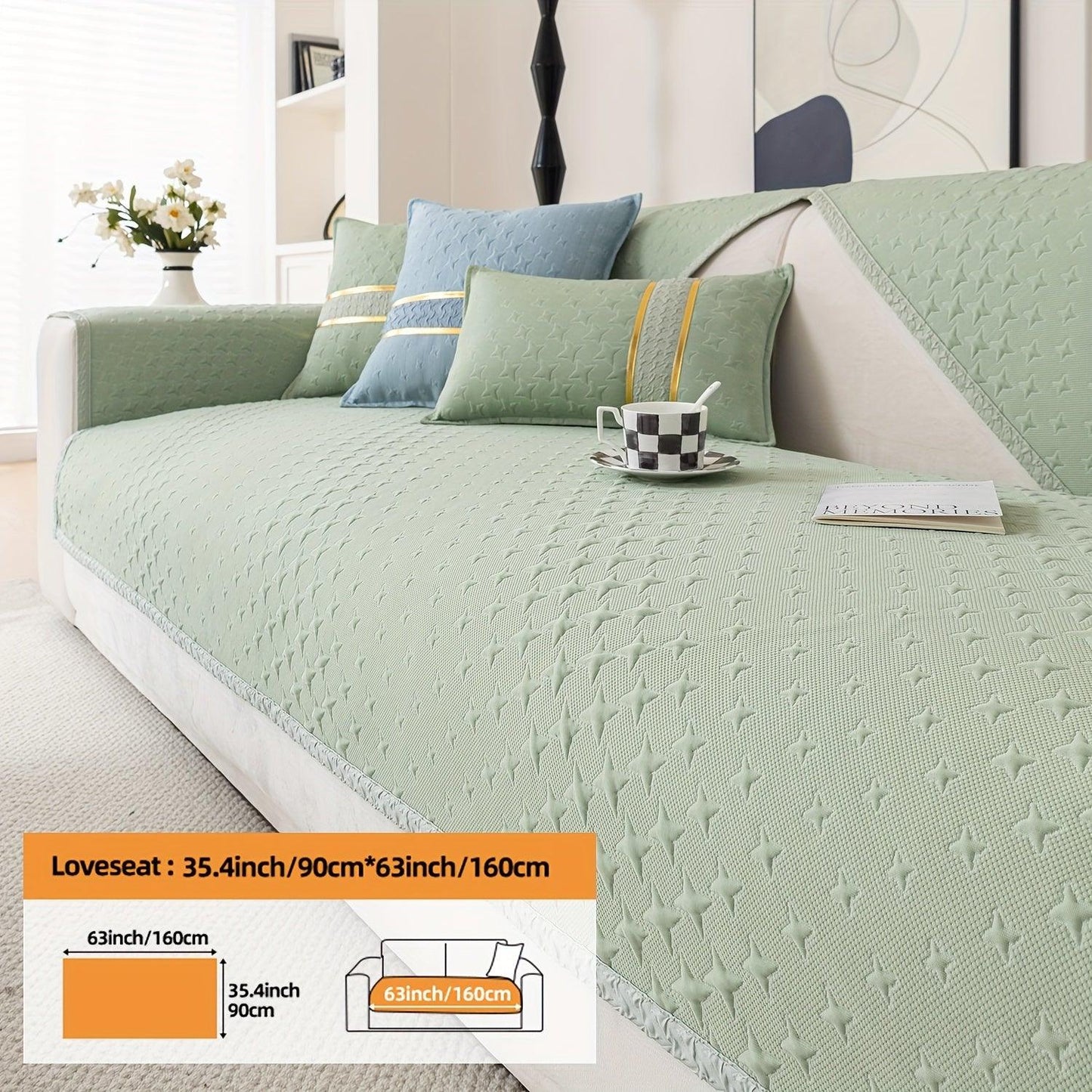 Summer Cooling Silk Non-slip Sofa Cover- Couch Cover for Dogs