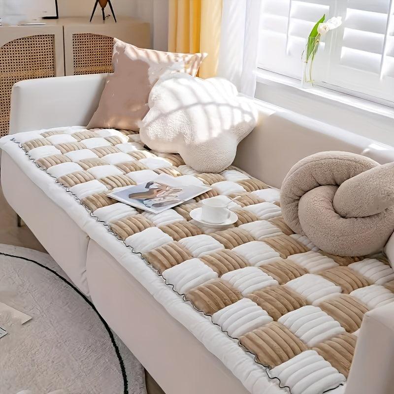 Modular Sofa Cover – Nordic Style Winter Plush Slipcover