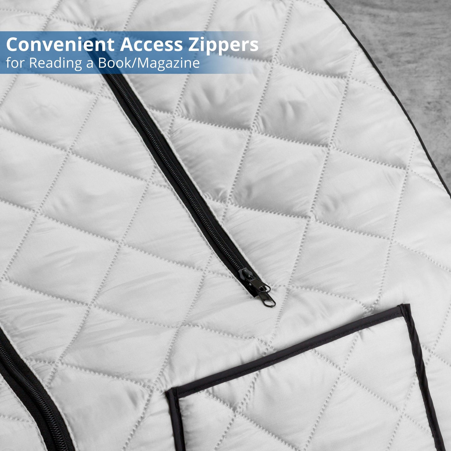 Oversized Portable Steam Sauna for Weight Loss, Detox & Relaxation at Home, Chair Included - Silver