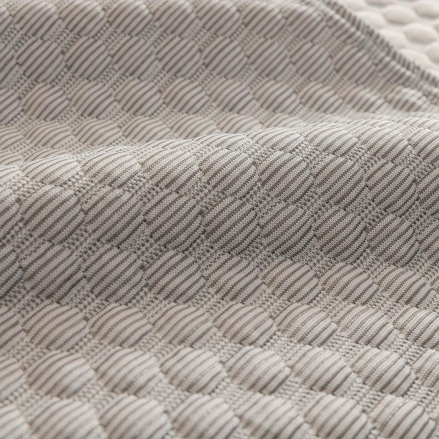 Breathable Ice Silk Light Gray Couch Cover - Cooling & Anti-Scratch