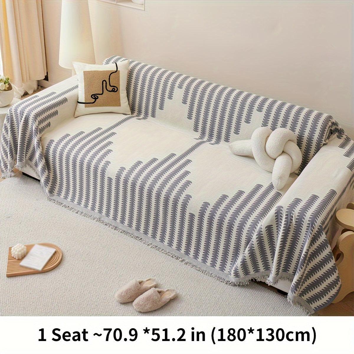 Chenille Fabric Sofa Cover - Soft, Non-Slip, Universal Protector