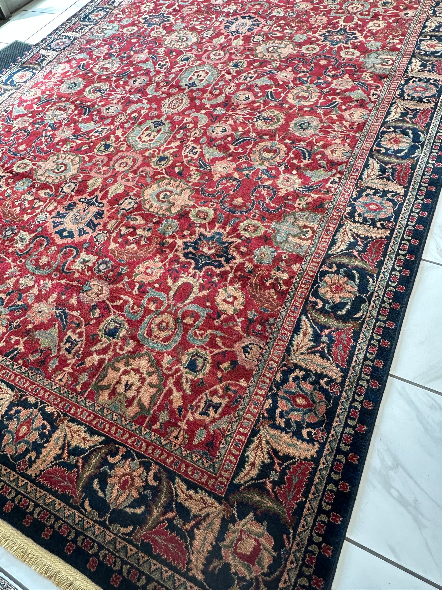 Karastan Samovar Teawash Wool Rug – 8’8” x 12’ – Vintage Elegance, Excellent Condition