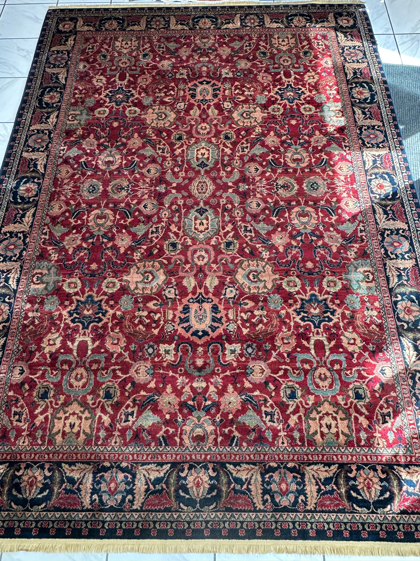 Karastan Samovar Teawash Wool Rug – 8’8” x 12’ – Vintage Elegance, Excellent Condition