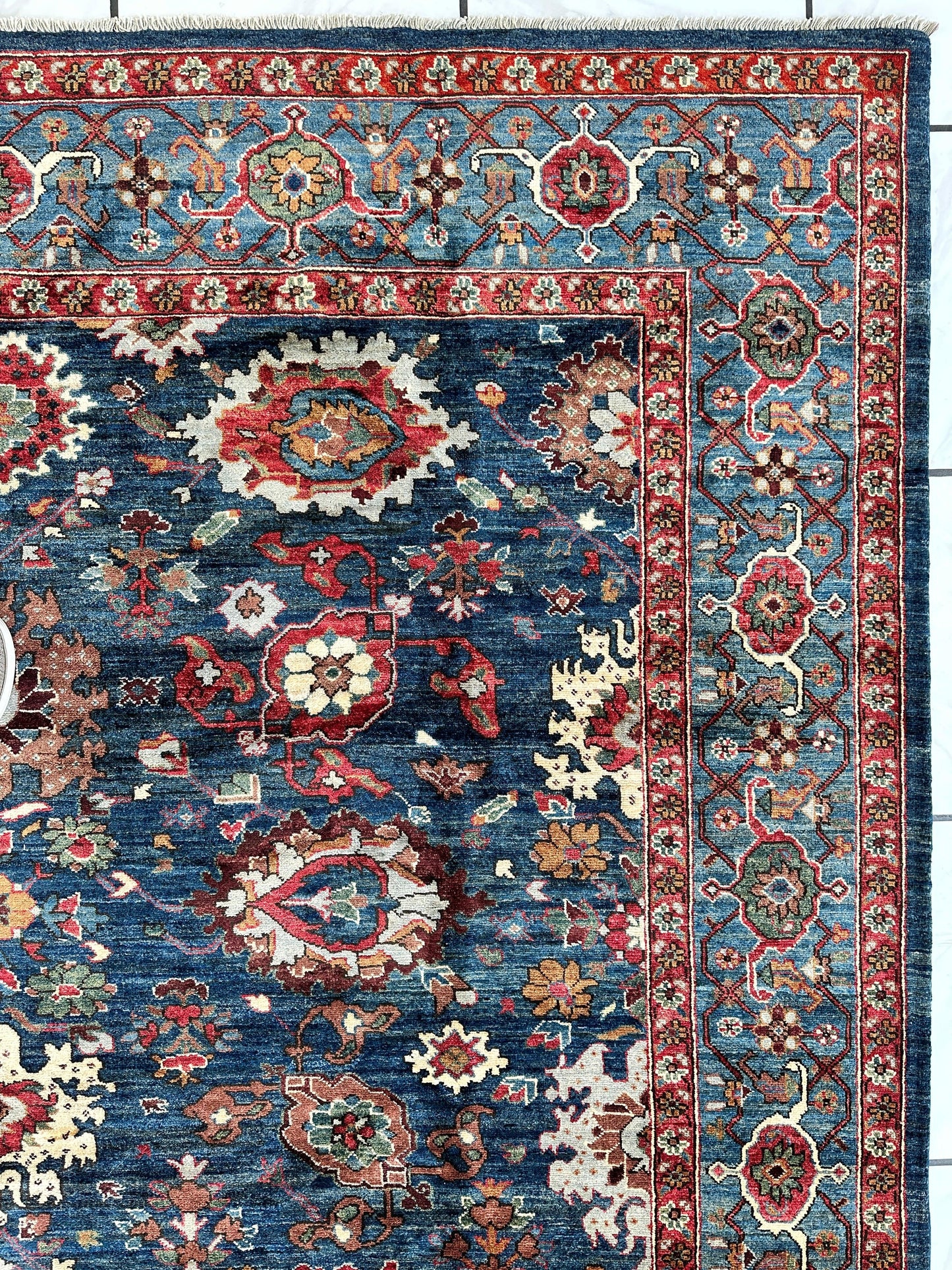 Trasitional Serapi Ghazni Wool Rug – 8' x 10’ – Intricate Floral Design