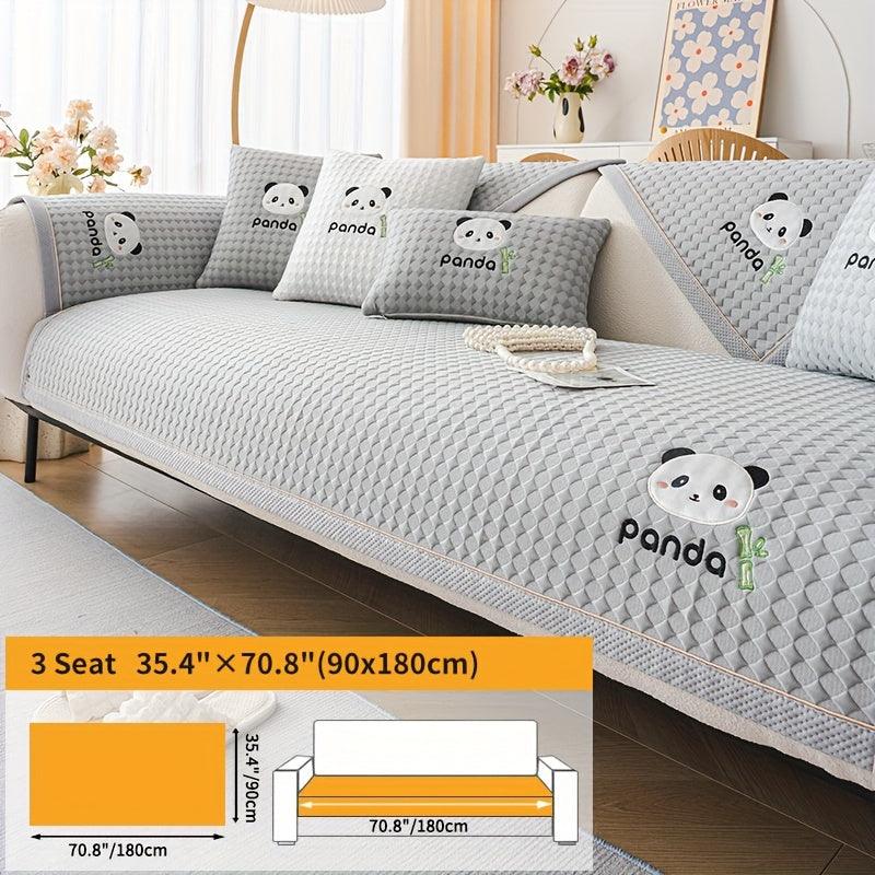 Waterproof Couch Cover, Non-Slip Panda Pattern Sofa Cover