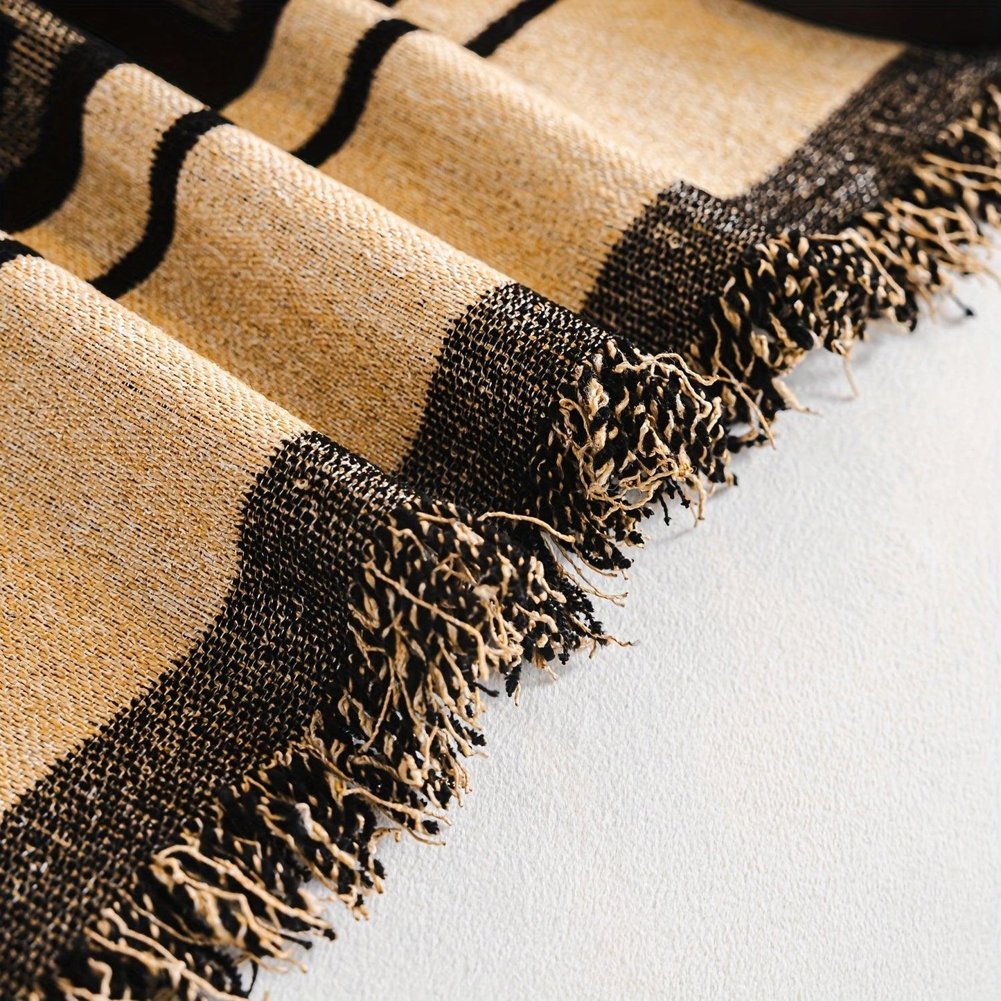 Luxurious Chenille Horse Design Sofa Cover Decor in Orange & Green