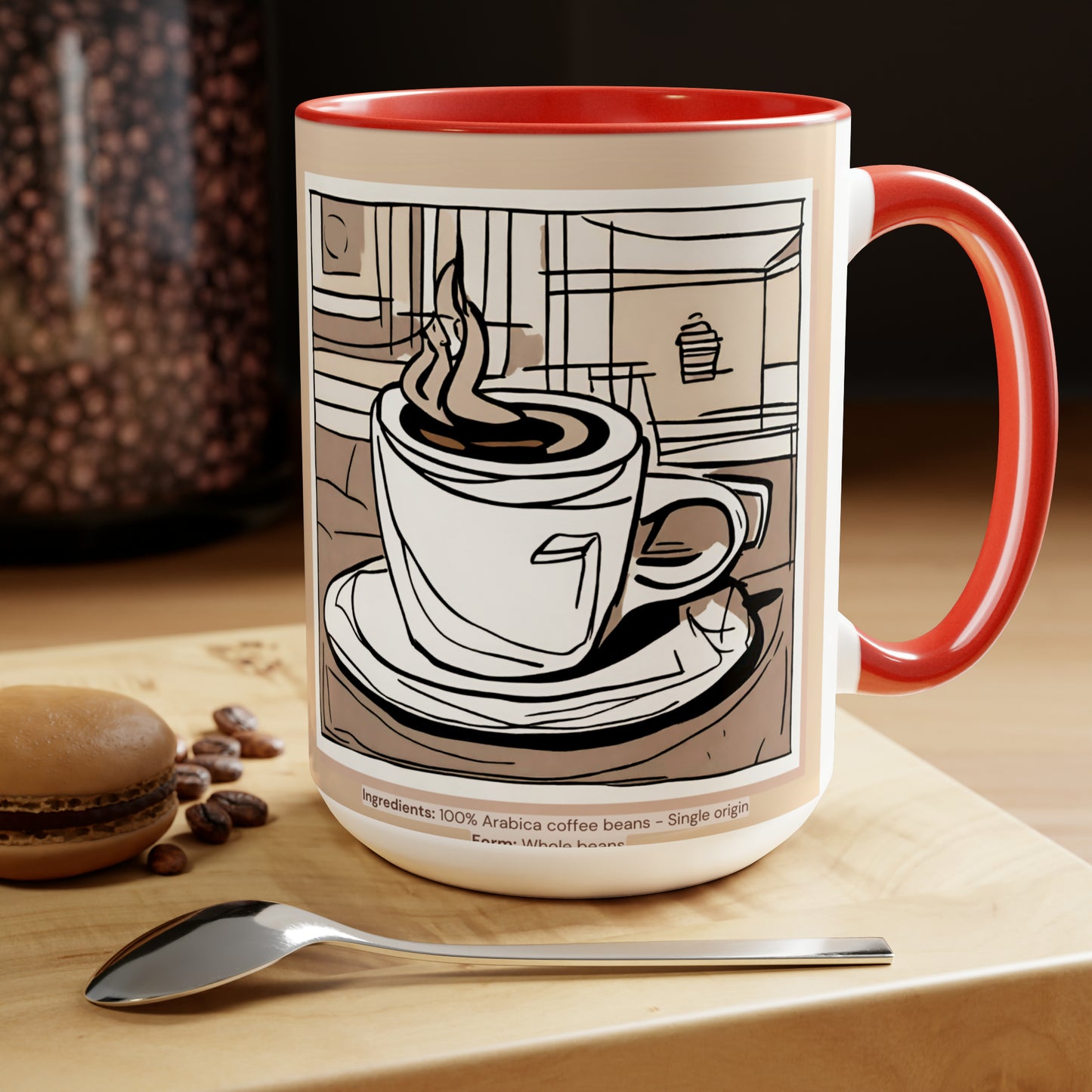 House Of Bonney Coffee Mugs, 15oz