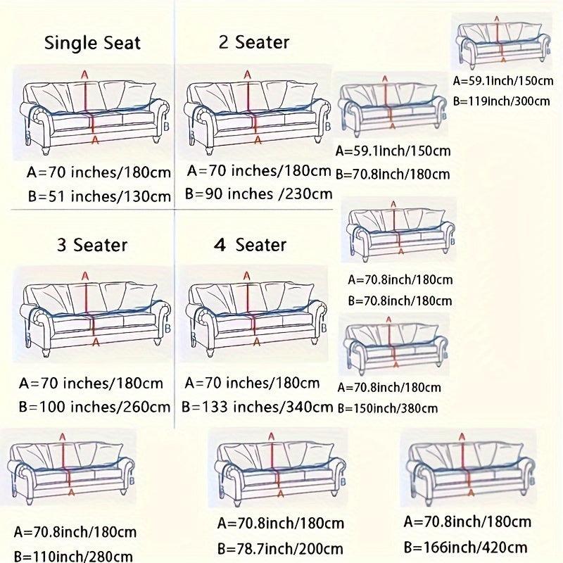 Update Sofa with Organic Couch Cover| Herringbone Chenille Tassels