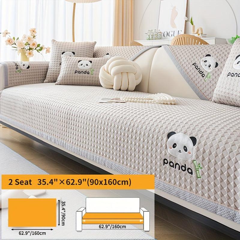 Waterproof Couch Cover, Non-Slip Panda Pattern Sofa Cover